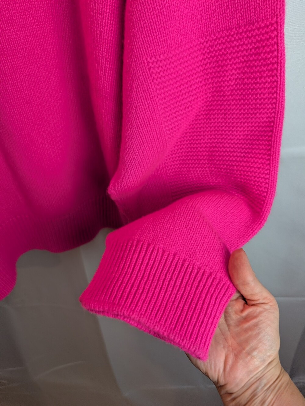 DSQUARED2 Oversized Neon Hot Pink Turtleneck Sweater Knit Luxury Pullover M BNWT - Picture 11 of 14